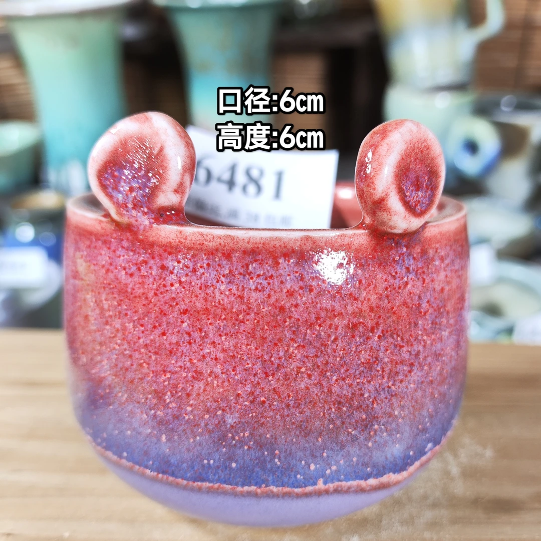 手工创意多肉花盆摆件迷你多肉花盆景德镇纯手工制做