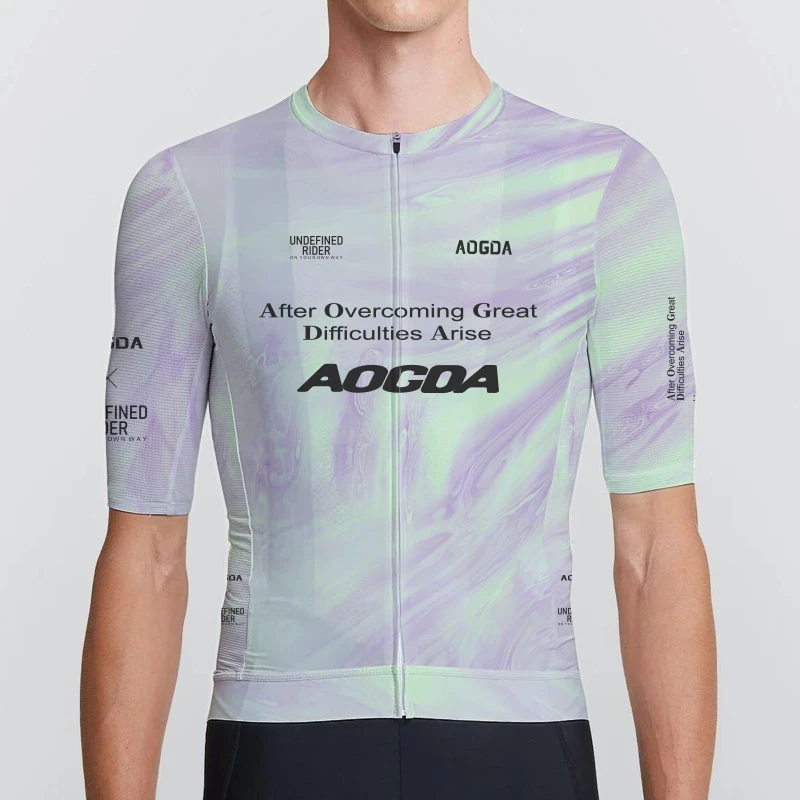 新款AOGDA 男女春秋长袖山地公路自行车骑行服透气速干PRO版 修身