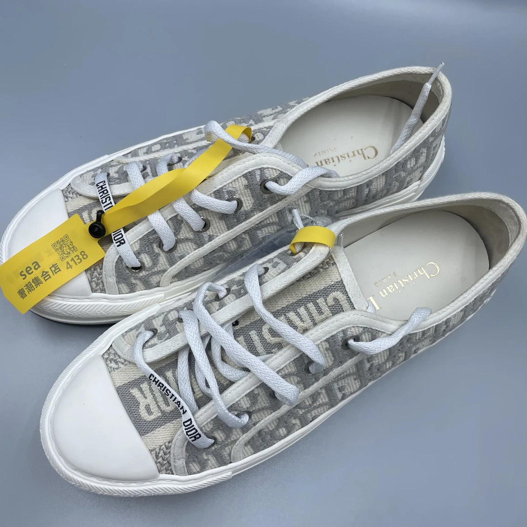 95新 DIOR/迪奥 厚底印花刺绣低帮时尚板鞋 39/4138