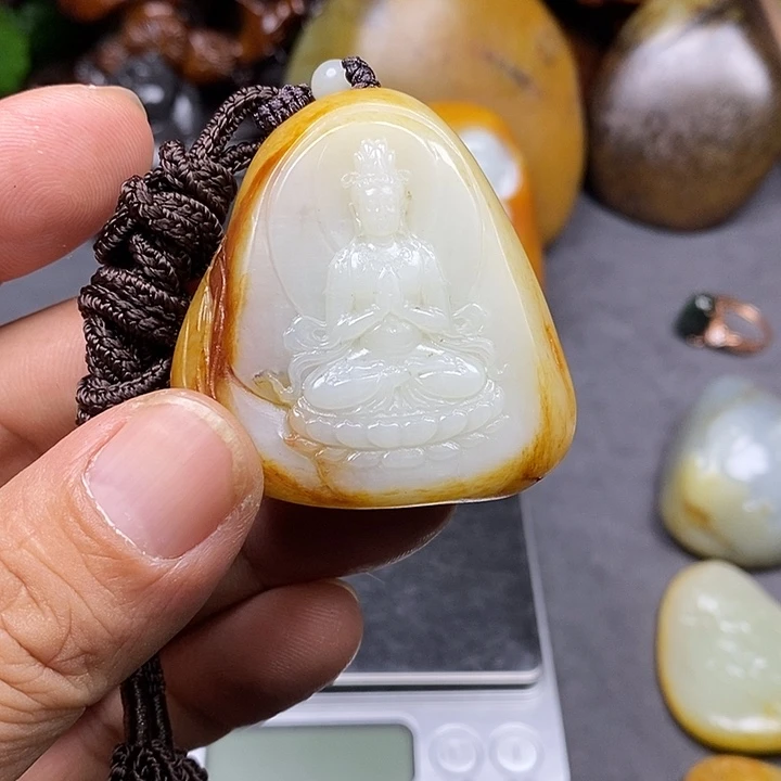 和田玉未镶嵌挂件