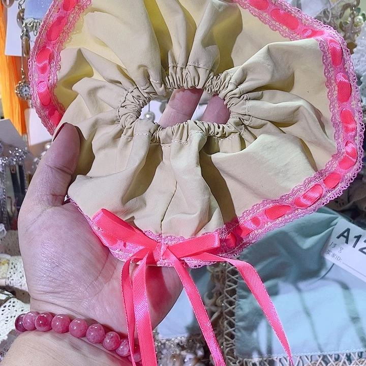 非金属布艺织带发圈