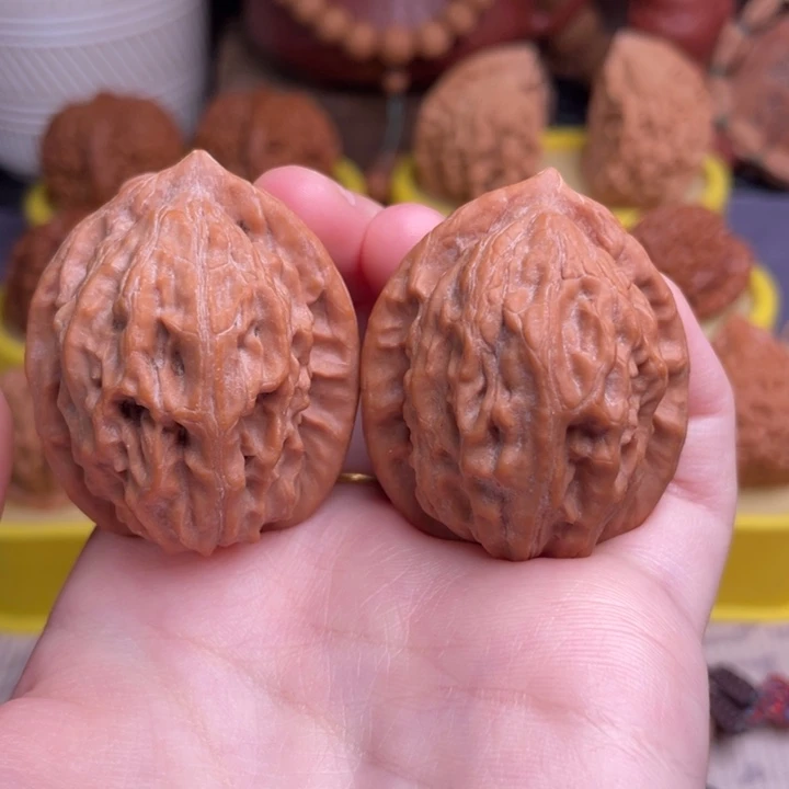 吊坠文玩核桃大红袍36