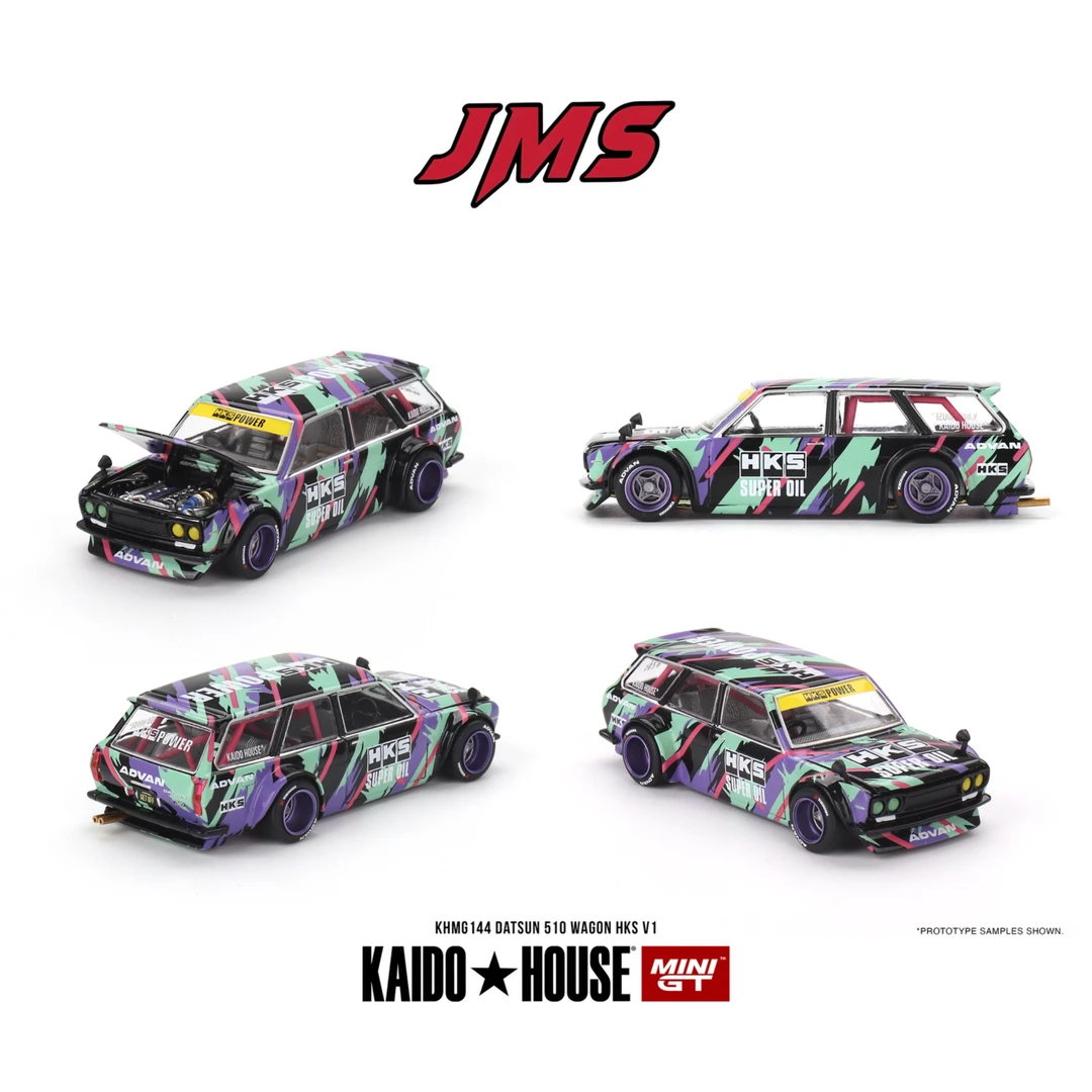 Kaidohouse尼桑瓦罐datsun kaido510 wagon hks v1 1:64合金车模