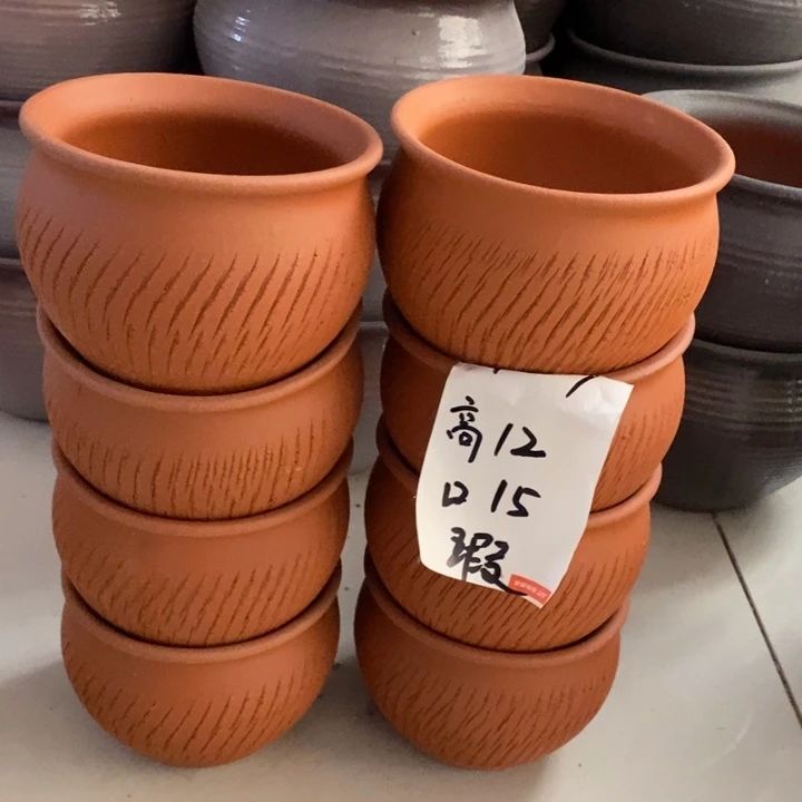 粗陶红陶绿植花盆957