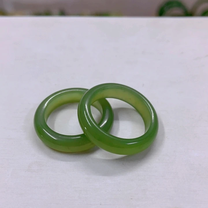 【闪购商品】和田玉（碧玉）戒指未镶嵌11