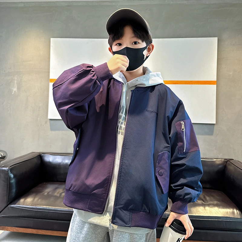 儿童装男童外套春秋款2025新款男孩秋装衬衫秋季中大童酷帅衣服潮