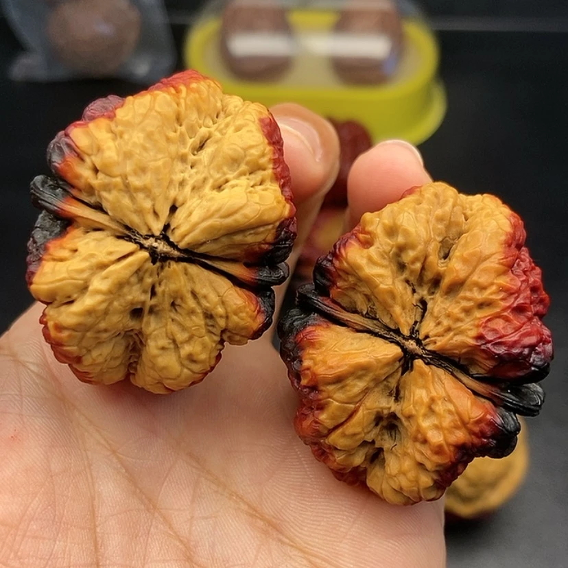 【闪购商品】把件文玩核桃44尺蝴蝶蟾