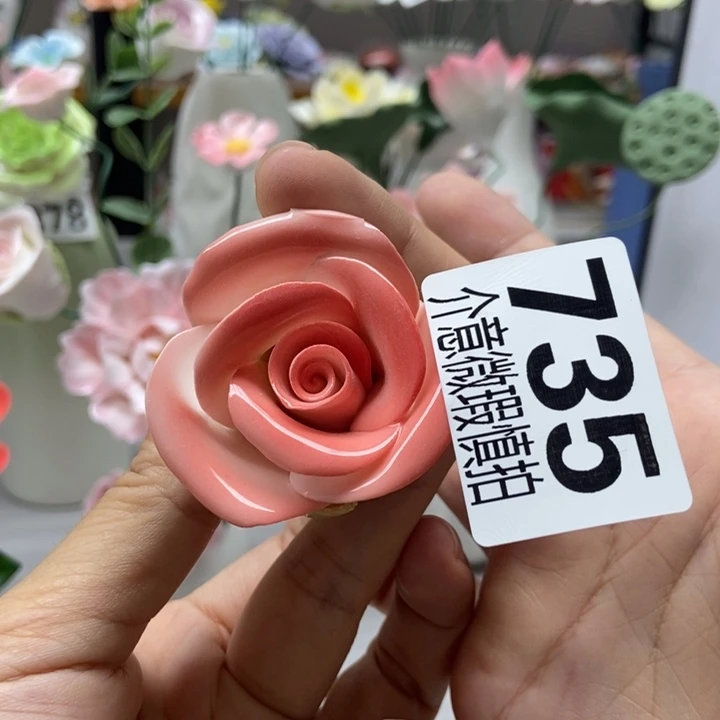 陶瓷手工制作陶瓷花
