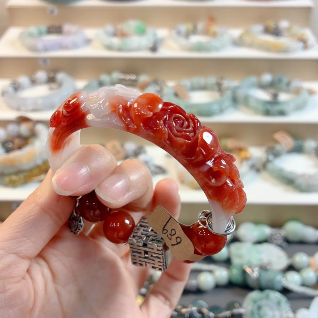 尘***尘未镶嵌手链翡翠手串