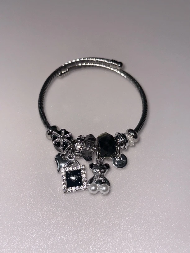 不锈钢琉璃项链 日韩原创设计首饰白色锁/钥匙甜美简约女复古