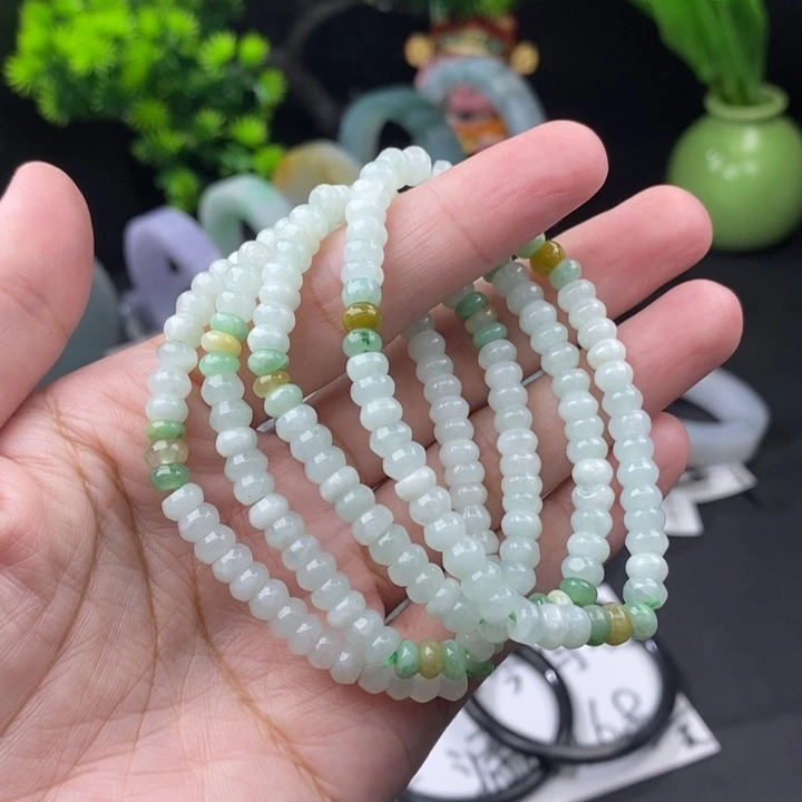 翡翠未镶嵌颈饰翡翠珠串