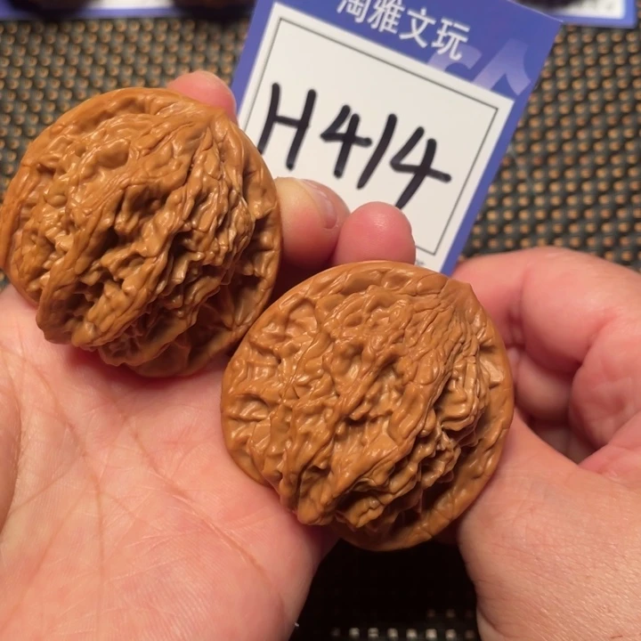 文玩核桃把件H414虎头44