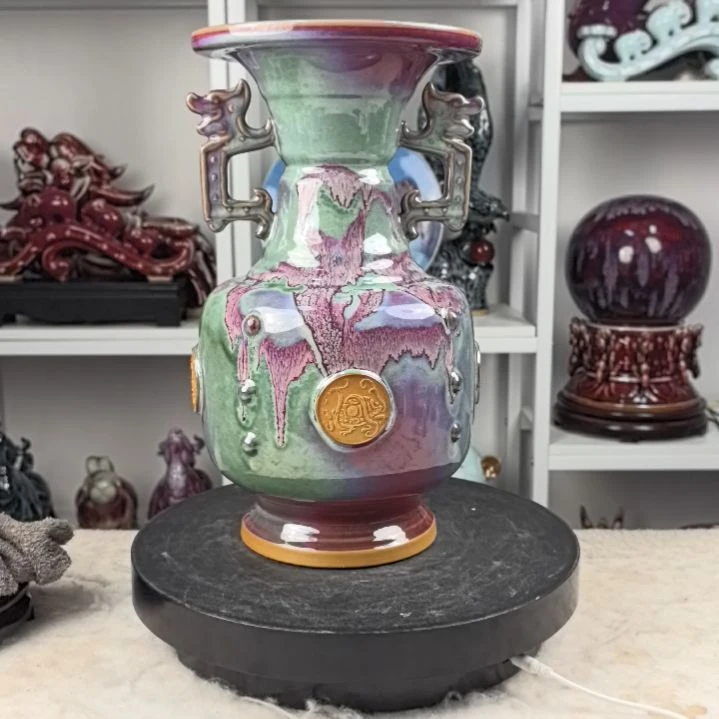 摆件钧瓷摆件神后镇钧瓷