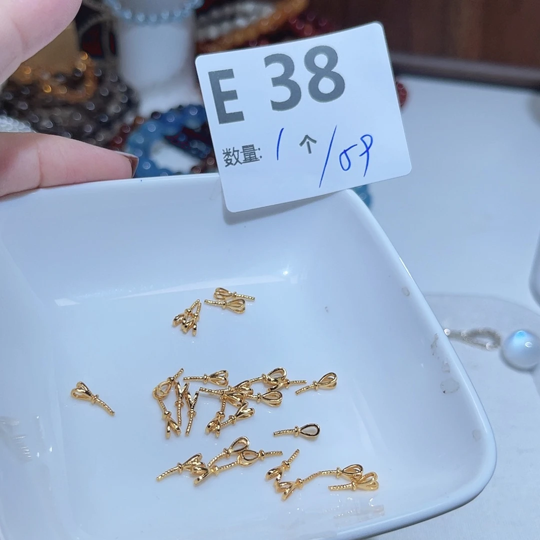 珠宝半成品水晶银S925镶嵌E38。