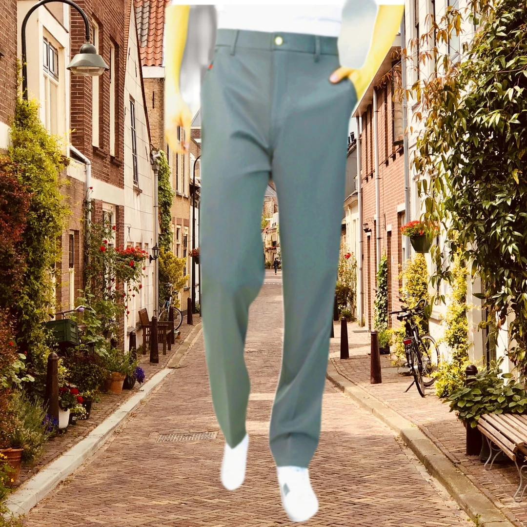 冬季加厚弹力男士休闲裤弹力直筒长裤宽松高腰百搭舒适休闲裤