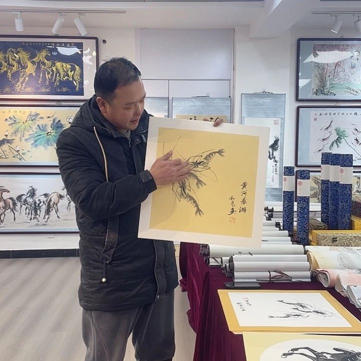 国画黄河春游111111111