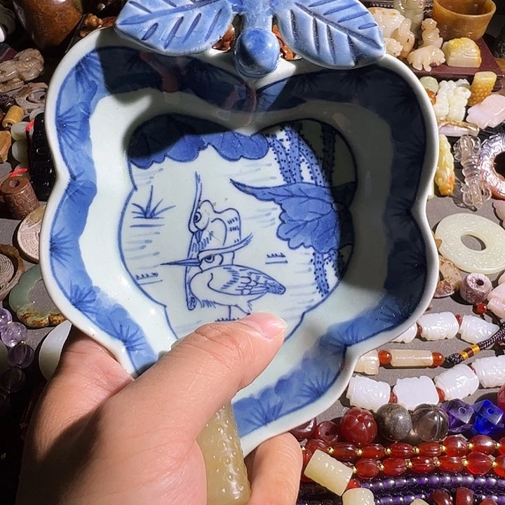 瓷，瓷盘，纯手工制作一*