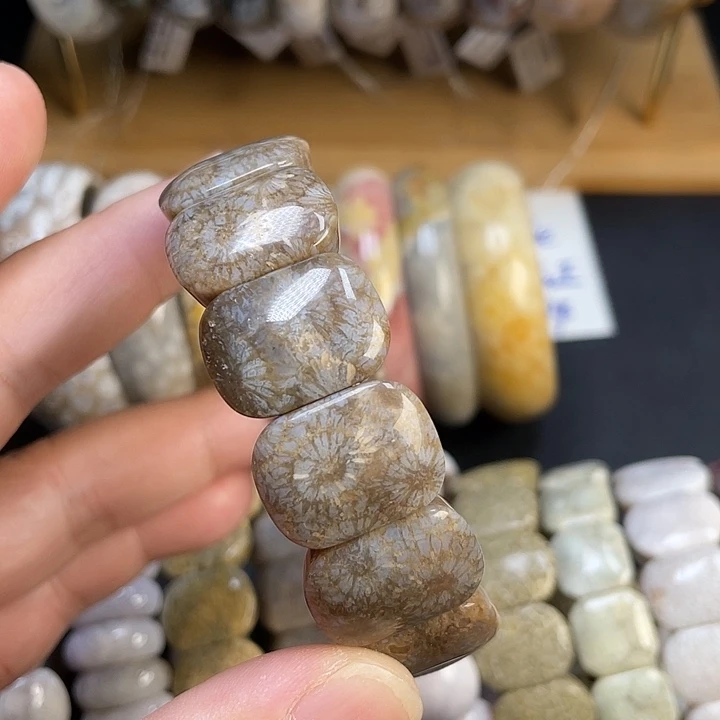 硅化珊瑚（珊瑚玉）未镶嵌手链