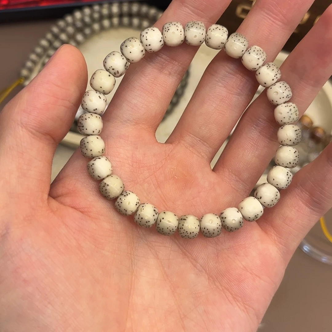 ****。手串星月菩提87正月大留白星点细