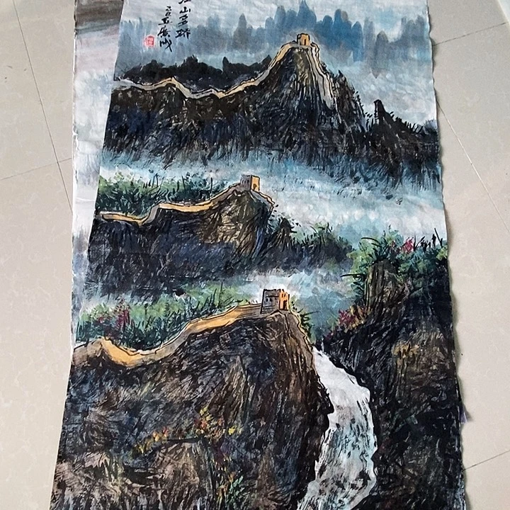 国画崔广成老师四尺手绘作品