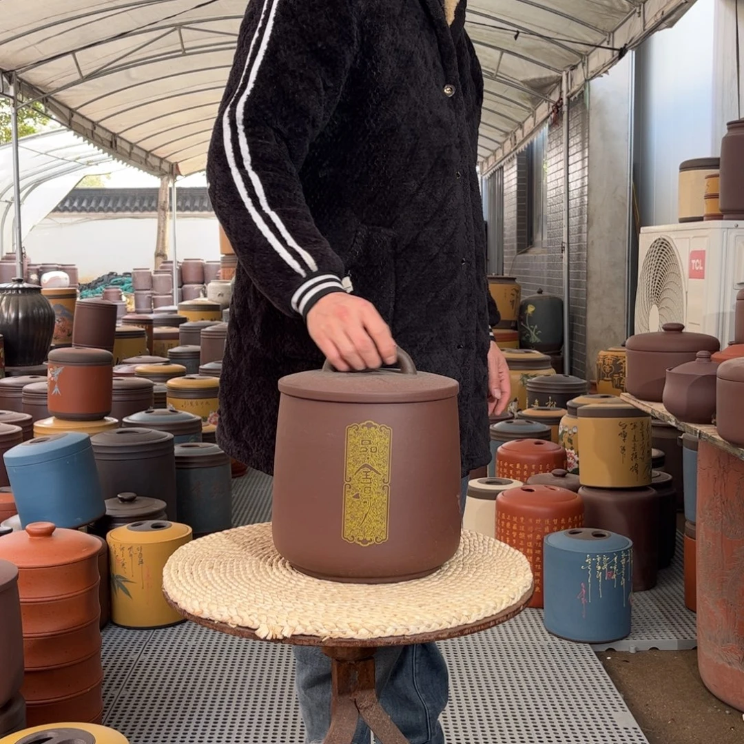 茶叶罐紫砂8 饼茶叶罐