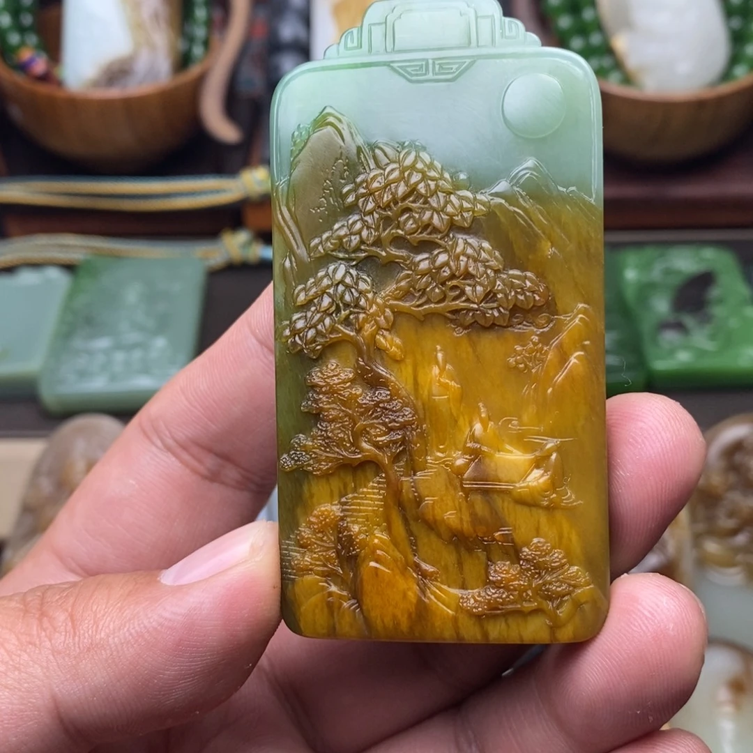 用***1和田玉未镶嵌颈饰