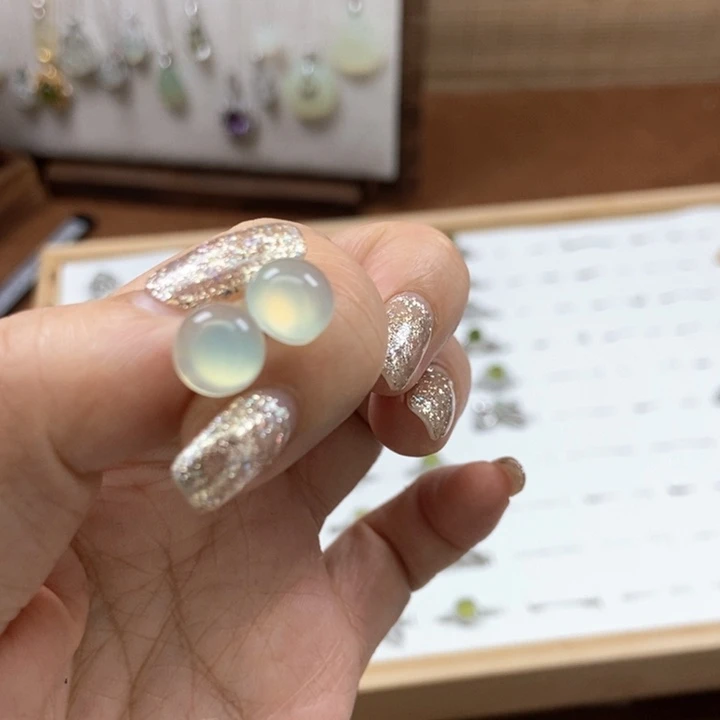 岫玉手镯手镯银S925镶嵌