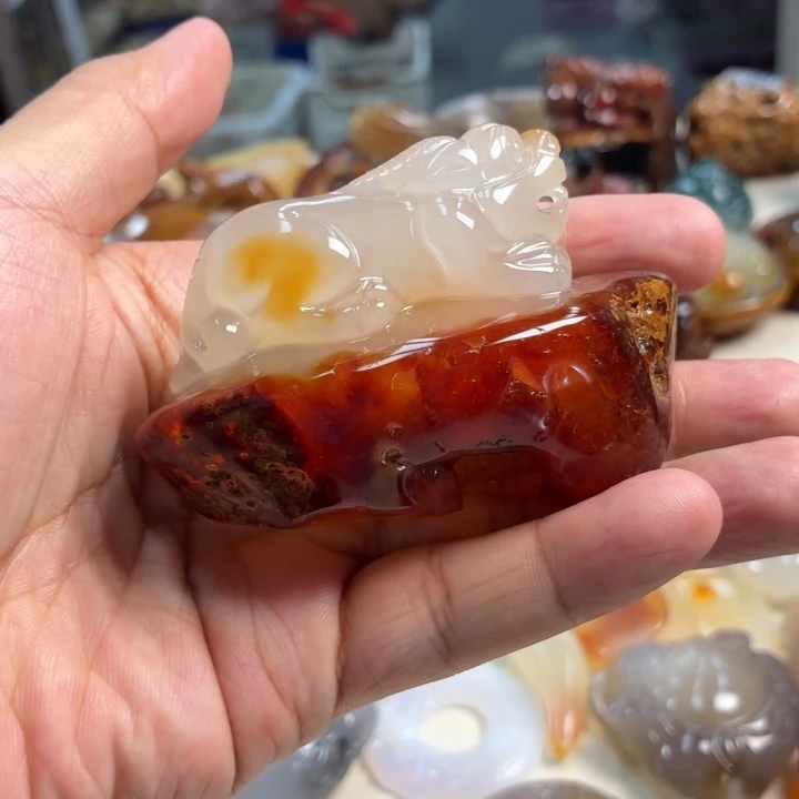 玛瑙/玉髓吊坠(不含链)未镶嵌