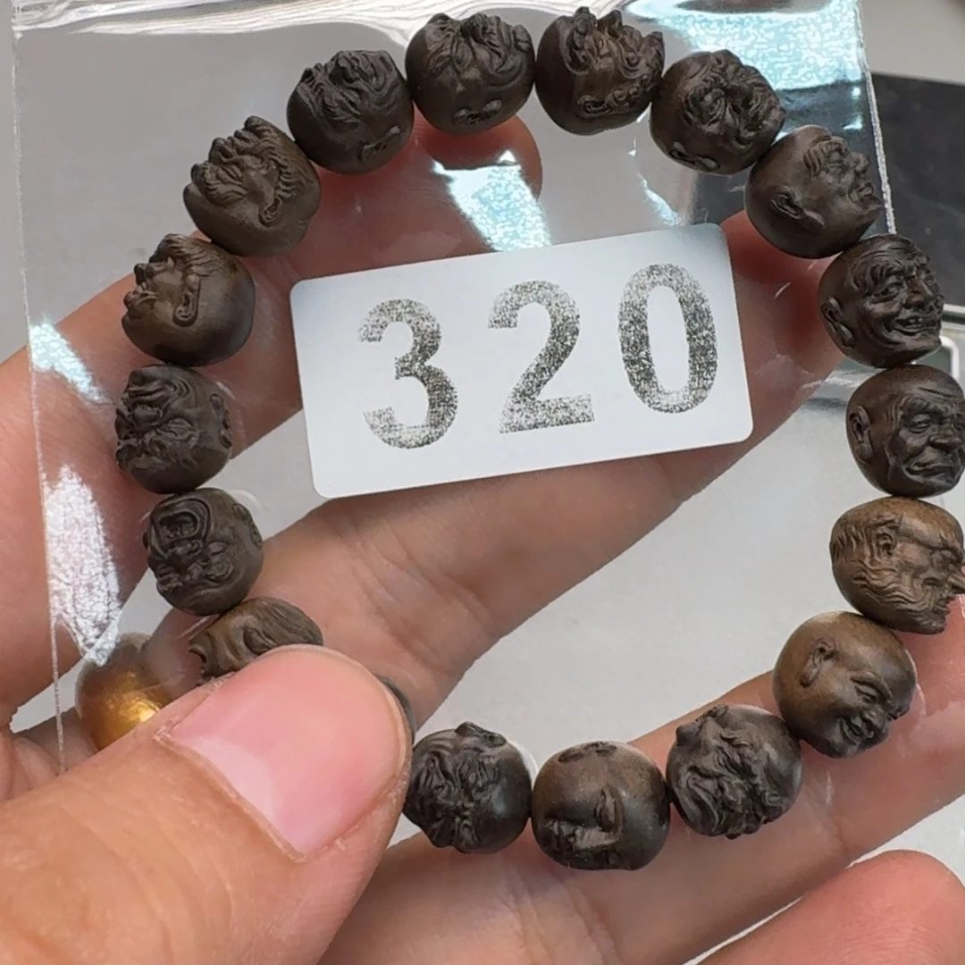 檀香木手串/手链1.1阴沉老山18罗汉