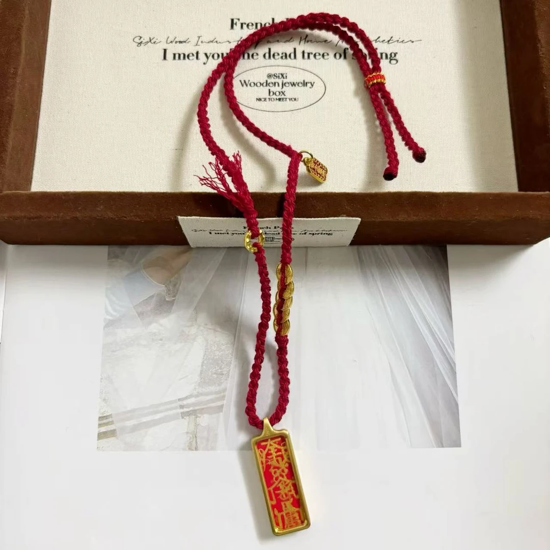 含辰砂工艺品太太牌朱砂毛衣链