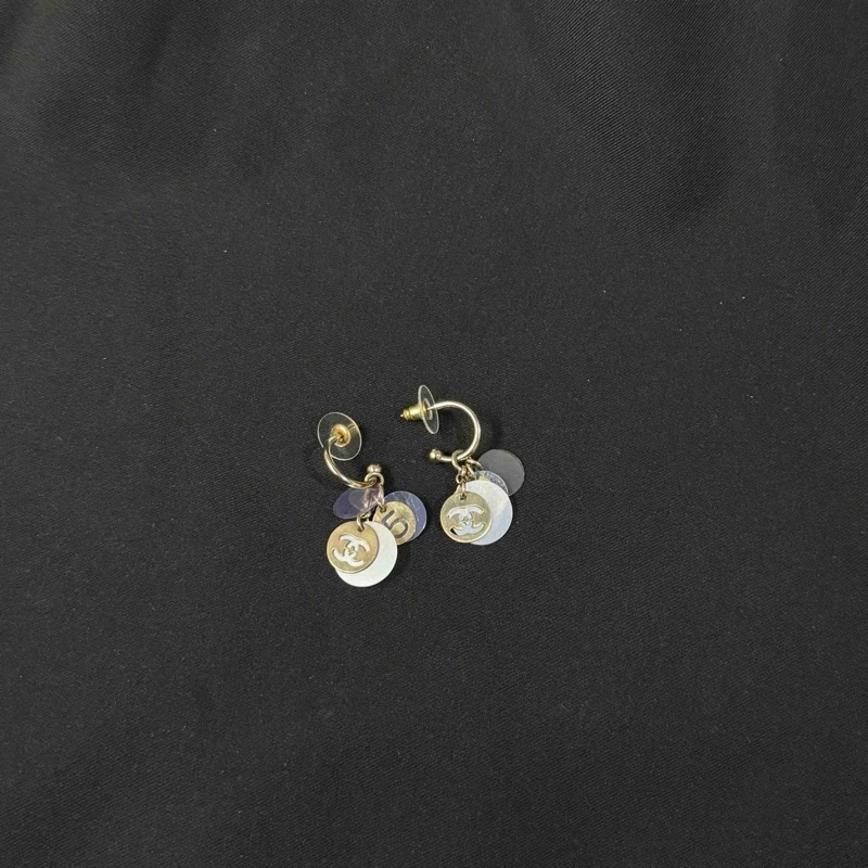 99新 Chanel/香奈儿 乱乱子中古汉堡/耳钉/116328