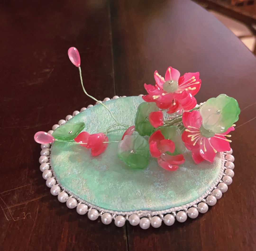 茶杯垫茶席仿干泡茶席桌垫中式布艺壶垫杯垫茶布桌垫星河绿杯垫