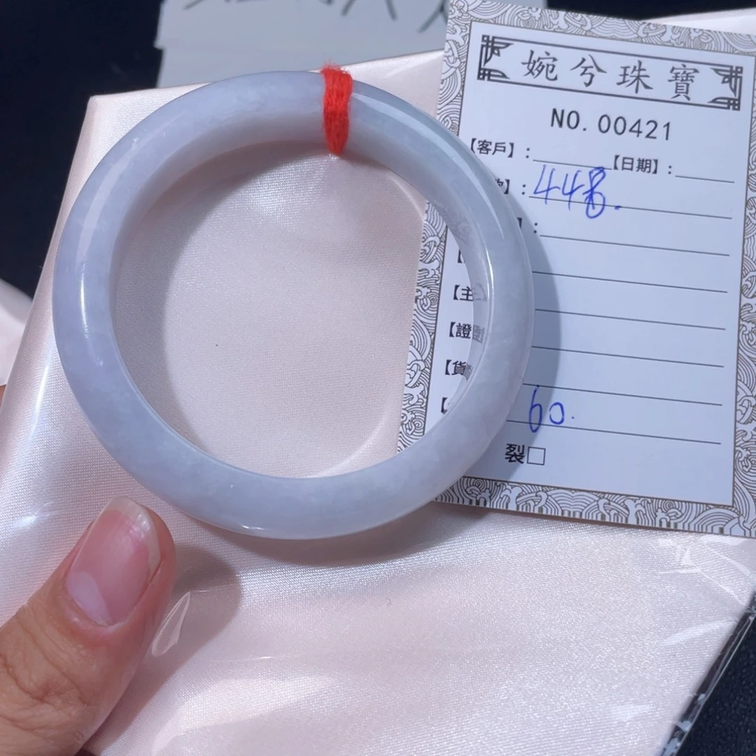 翡翠未镶嵌手镯00421