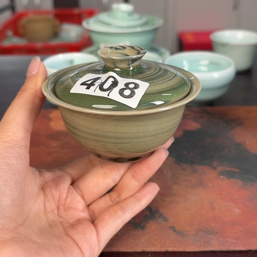 龙泉云间青瓷小米茶器