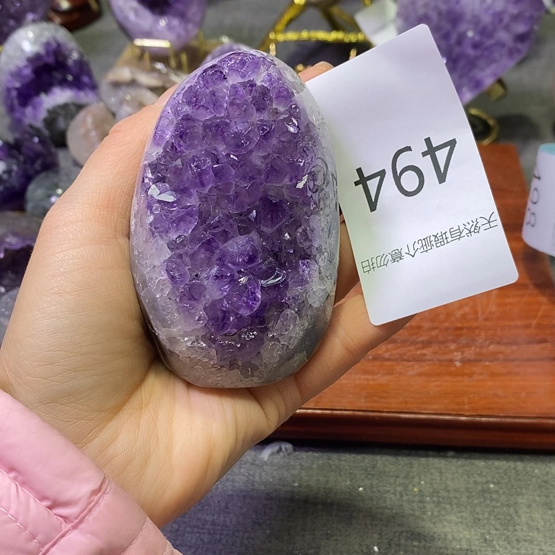 紫晶未镶嵌珠宝半成品