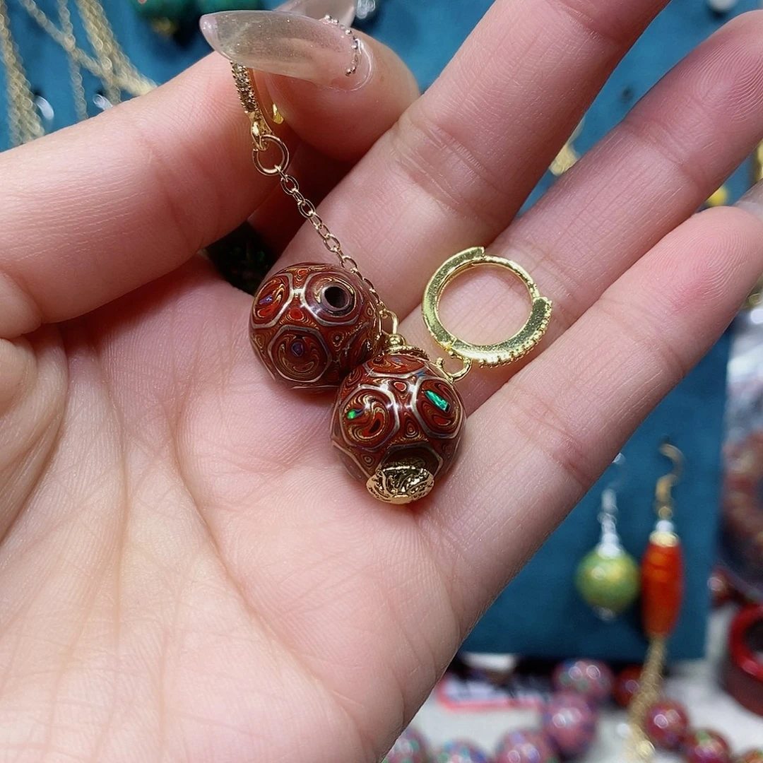 蝎*大漆1.2耳环……………………