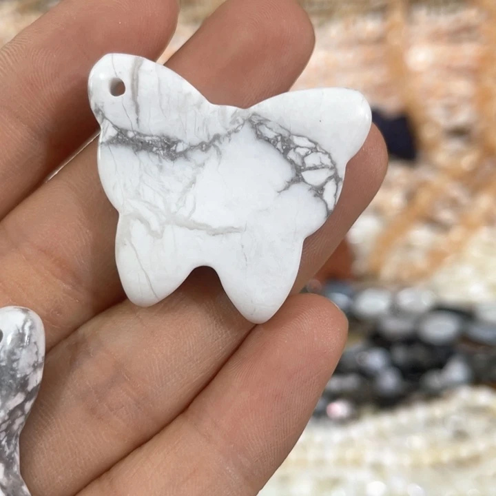 贝壳非金属一个白松蝴蝶