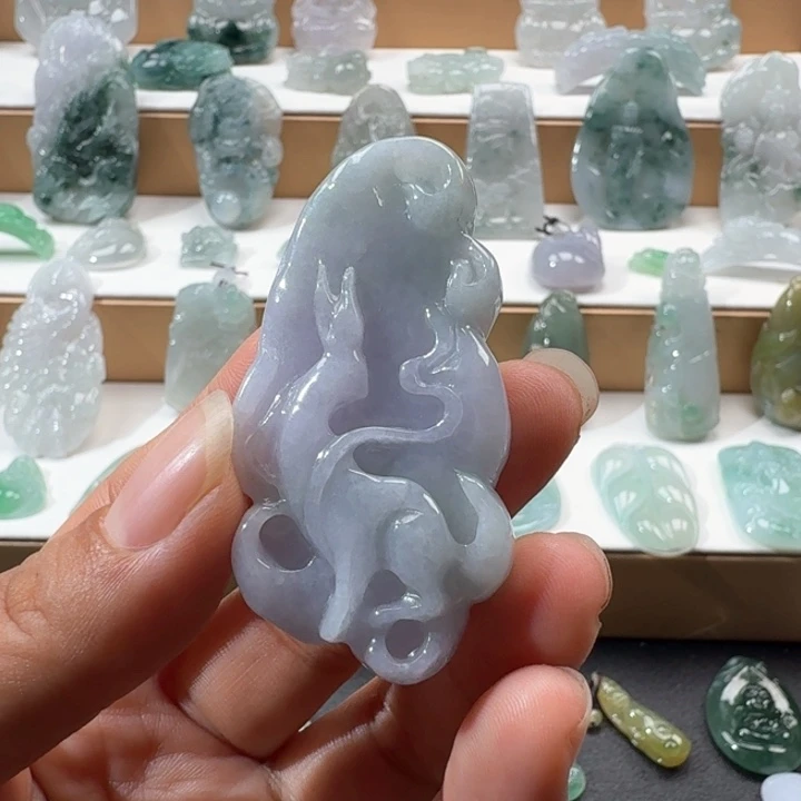 翡翠未镶嵌项链翡翠