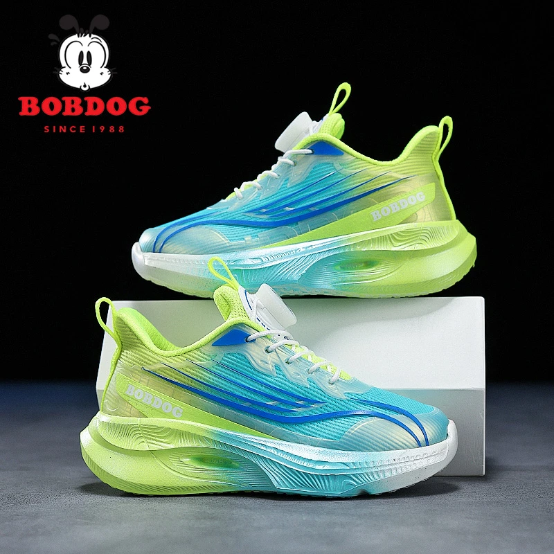 Bobdog/巴布豆童鞋春夏季网面透气男童女童儿童跑步鞋运动鞋7137