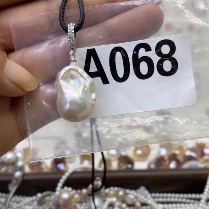 淡水珍珠银S925镶嵌颈饰