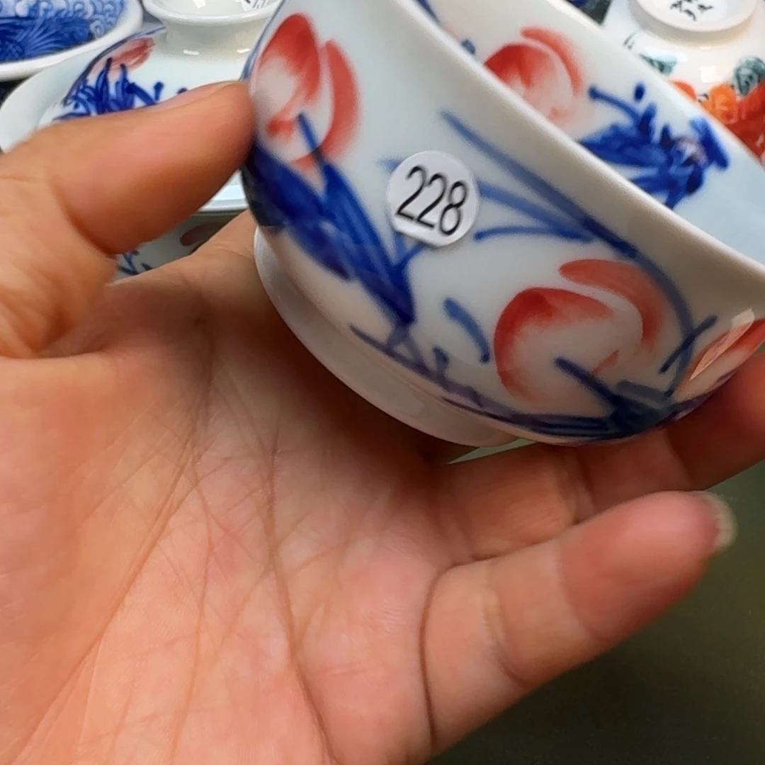 陶景德镇纯手绘茶具圆圆228