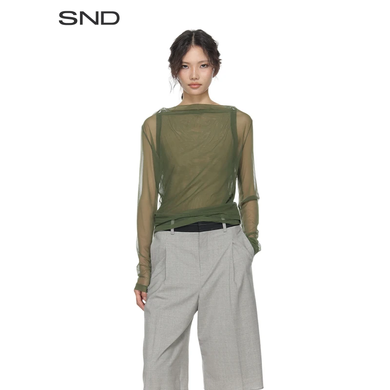 【RIZ POLI 设计师品牌】SND SS25 长袖两穿式WS上衣 百搭休闲时尚