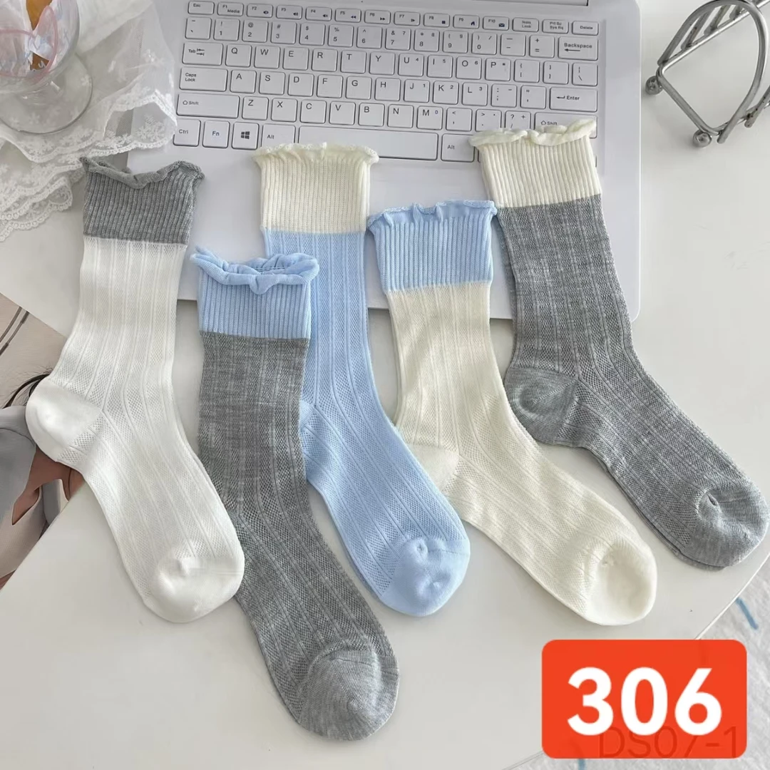 夏季法式镂空设计师款袜子百搭