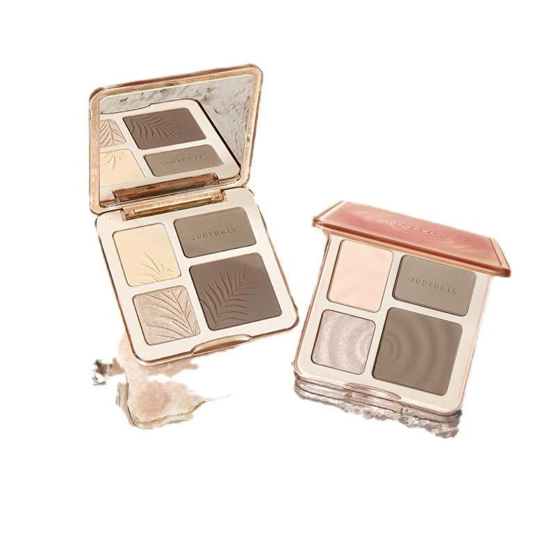 橘朵 多功能高光修容一体盘直鼻修容眼影提亮哑光