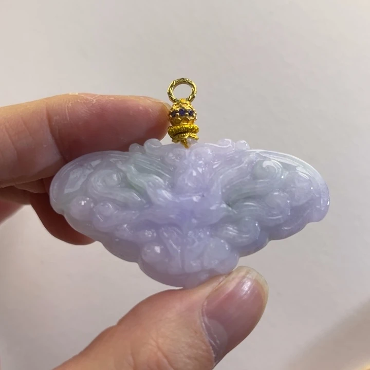 翡翠吊坠(赠链)未镶嵌代编织