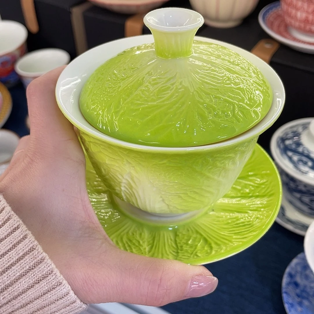 陶景德陶瓷盖碗茶具