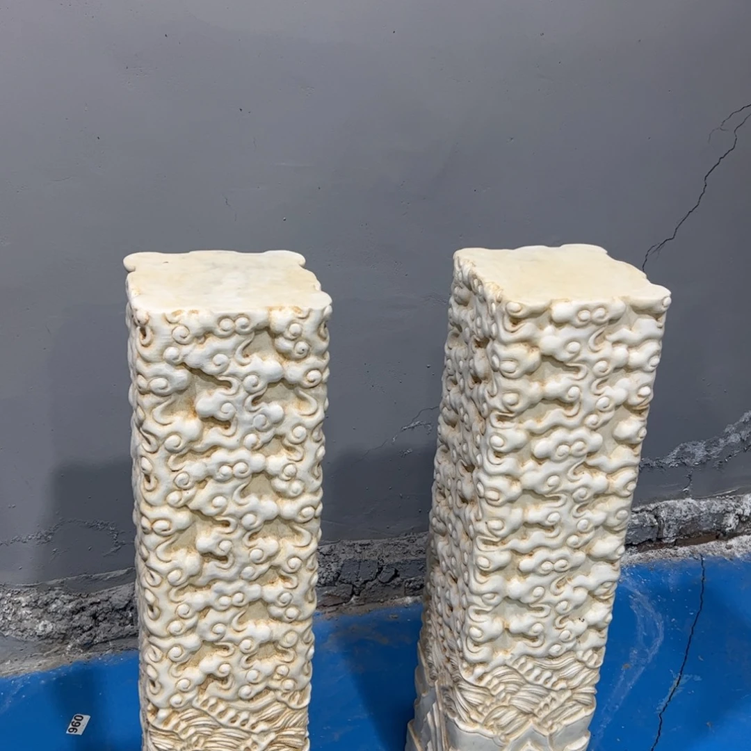 汉白玉祥云柱不包邮