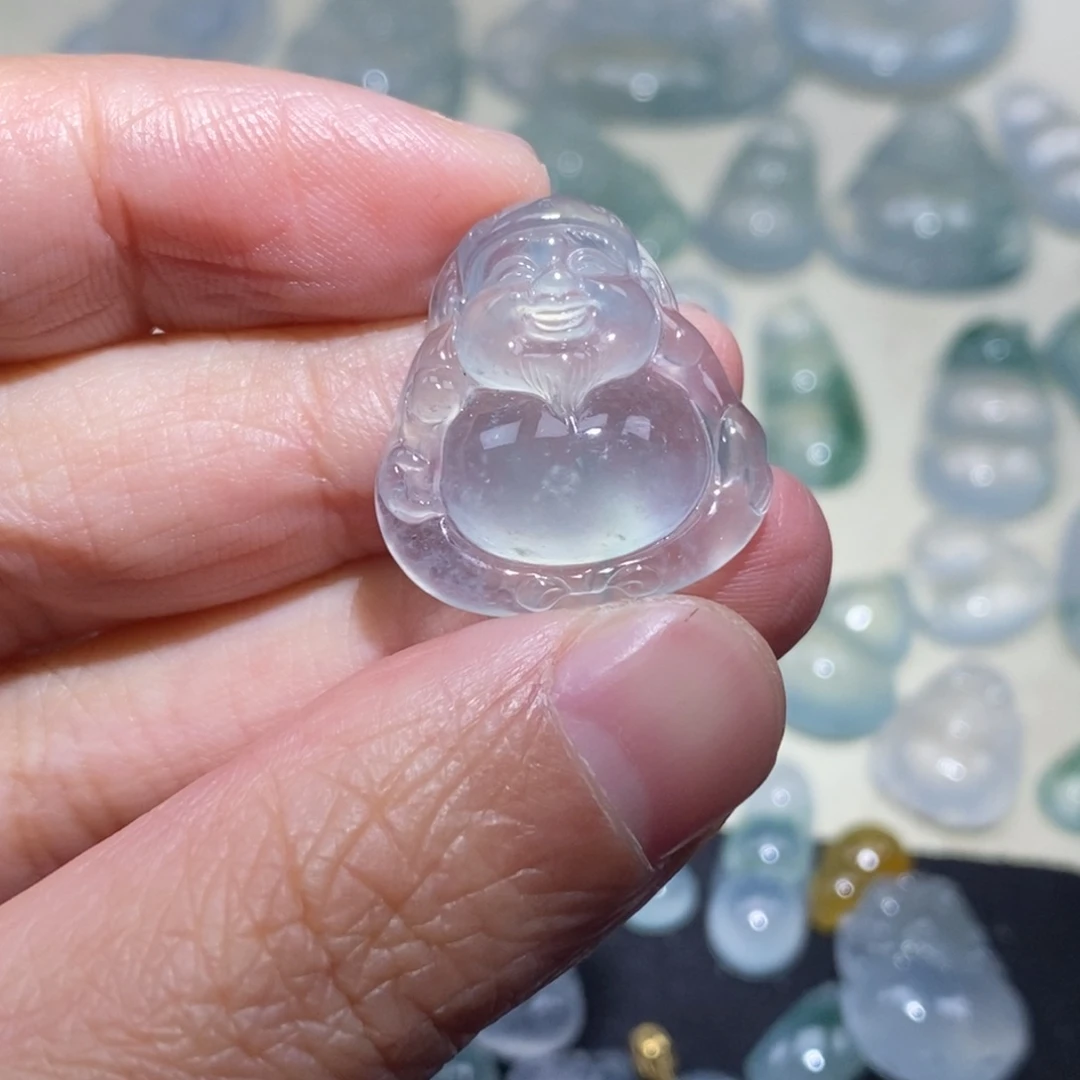 翡翠颈饰未镶嵌天然缅甸翡翠A货