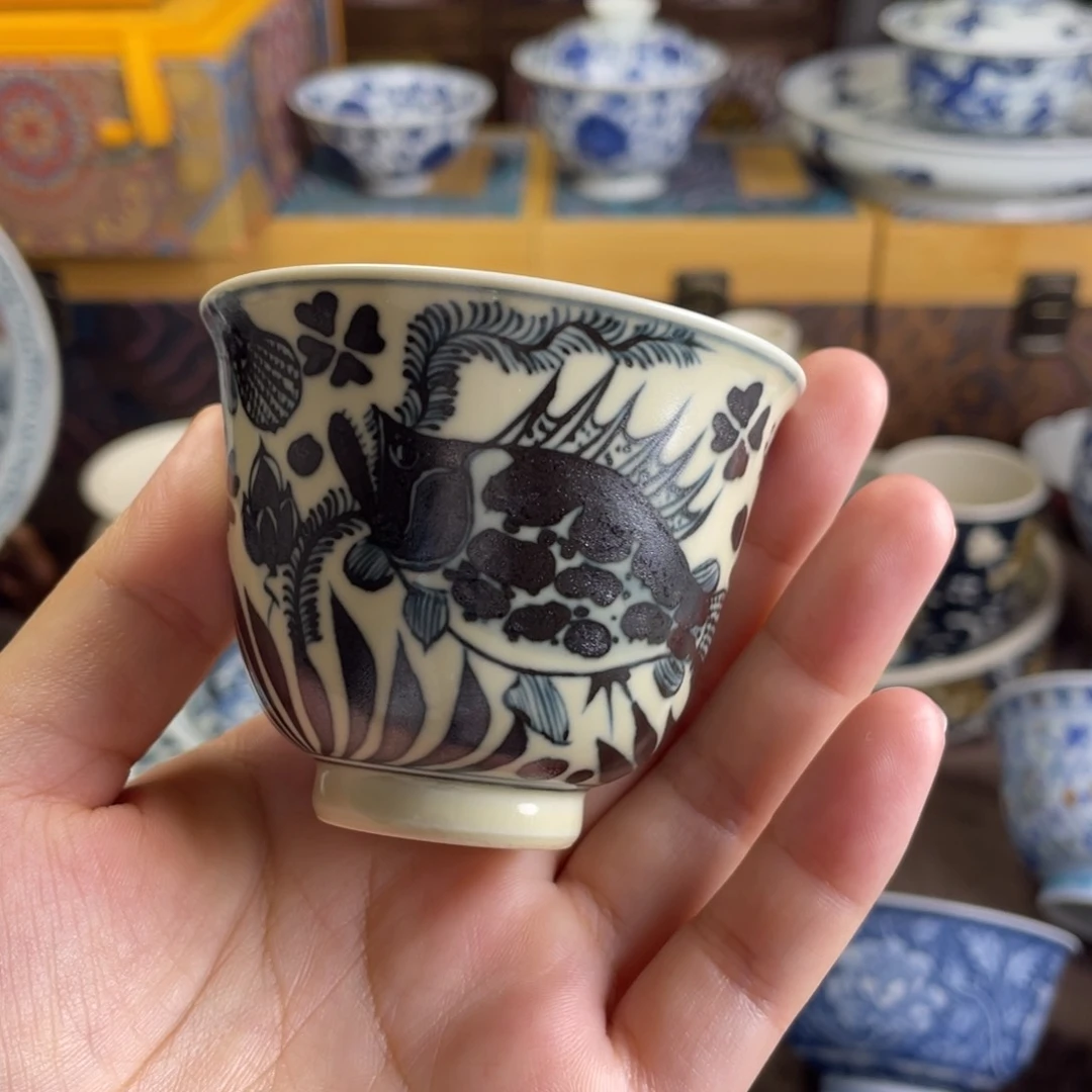 11景德镇青花鱼藻