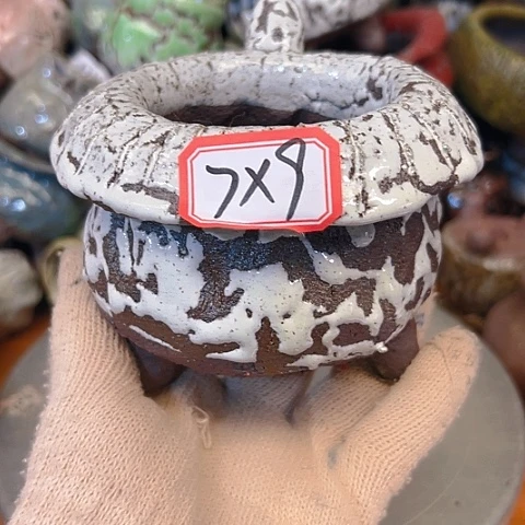 粗陶花盆手工花盆制作